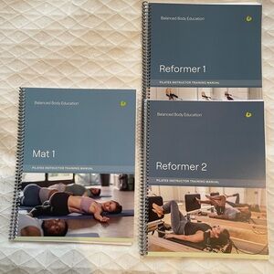 Balanced Body Pilates Instructor Manuals - (Mat 1, Reformer 1, Reformer 2)
